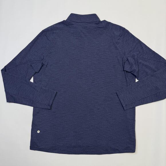 Lululemon Pullover Mens 2XL Blue Surge Warm Half Zip Long Sleeve Athletic Gym - Picture 11 of 12